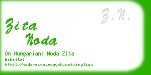 zita noda business card